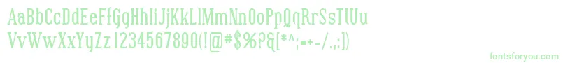 SfcovingtoncondBold-Schriftart – Grüne Schriften auf weißem Hintergrund