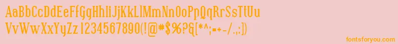 SfcovingtoncondBold Font – Orange Fonts on Pink Background