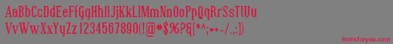 SfcovingtoncondBold Font – Red Fonts on Gray Background