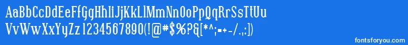 SfcovingtoncondBold Font – White Fonts on Blue Background