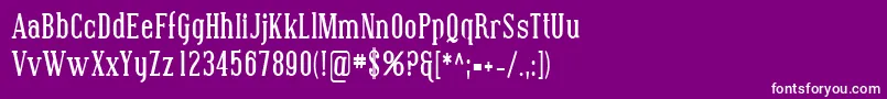 SfcovingtoncondBold Font – White Fonts on Purple Background