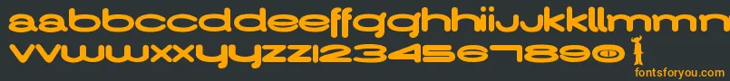 JamiroquaiPl Font – Orange Fonts on Black Background