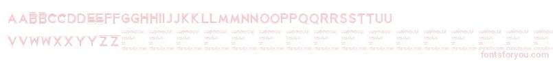 KorribanRegular Font – Pink Fonts on White Background