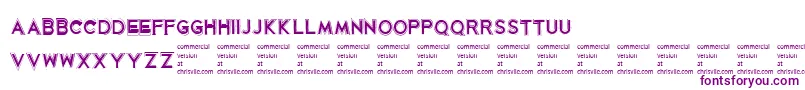 Więcej informacji o czcionce KorribanRegular Czcionka KorribanRegular – fioletowe czcionki