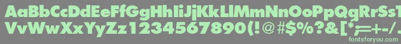 Police FunctiontwoextraboldRegular – polices vertes sur fond gris