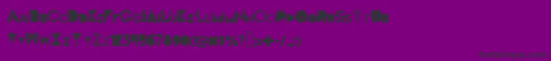 Darkfont Font – Black Fonts on Purple Background