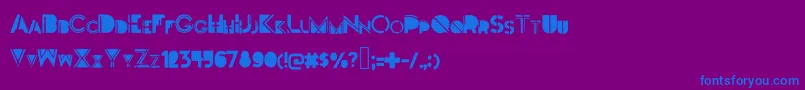 Darkfont Font – Blue Fonts on Purple Background
