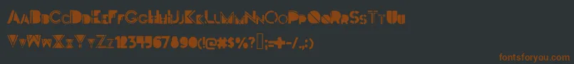 Darkfont Font – Brown Fonts on Black Background
