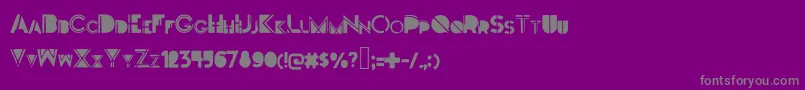Darkfont Font – Gray Fonts on Purple Background