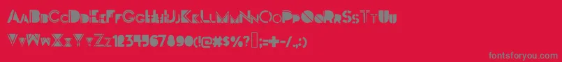 Darkfont Font – Gray Fonts on Red Background