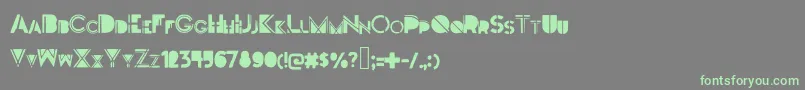 Darkfont Font – Green Fonts on Gray Background
