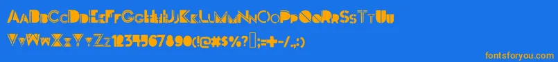 Darkfont Font – Orange Fonts on Blue Background