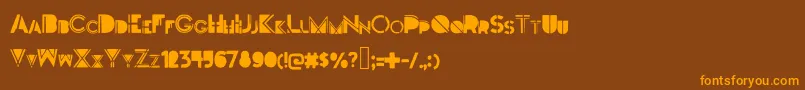 Darkfont Font – Orange Fonts on Brown Background
