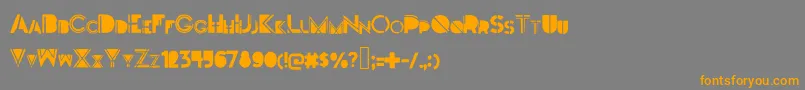 Darkfont Font – Orange Fonts on Gray Background