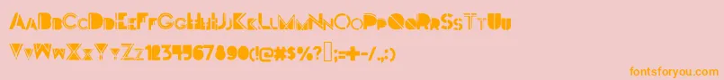 Darkfont Font – Orange Fonts on Pink Background