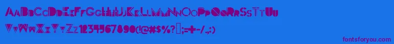 Darkfont Font – Purple Fonts on Blue Background