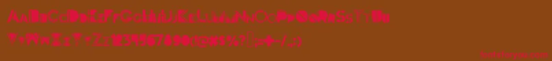 fuente Darkfont – Fuentes Rojas Sobre Fondo Marrón