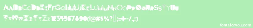 Darkfont Font – White Fonts on Green Background