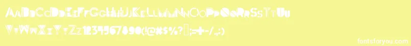 Darkfont Font – White Fonts on Yellow Background