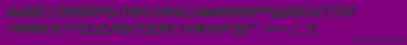 Katanfi Font – Black Fonts on Purple Background