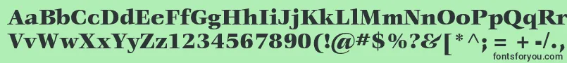 VeljovicstdBlack Font – Black Fonts on Green Background