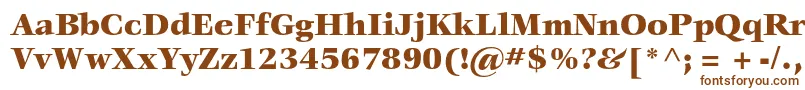 VeljovicstdBlack Font – Brown Fonts on White Background