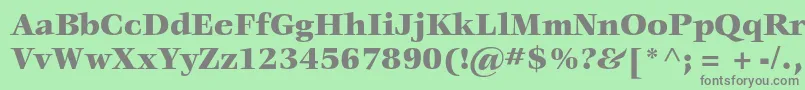 VeljovicstdBlack Font – Gray Fonts on Green Background