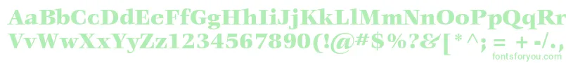 VeljovicstdBlack Font – Green Fonts on White Background