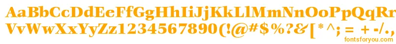 VeljovicstdBlack Font – Orange Fonts on White Background