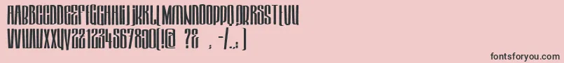 HektorBold Font – Black Fonts on Pink Background