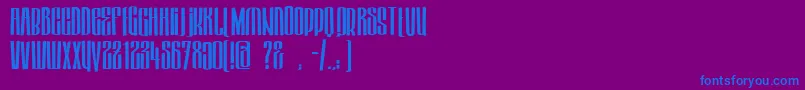 HektorBold Font – Blue Fonts on Purple Background