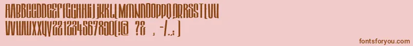 HektorBold Font – Brown Fonts on Pink Background