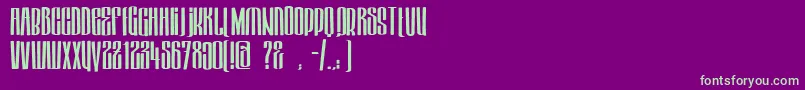 HektorBold Font – Green Fonts on Purple Background