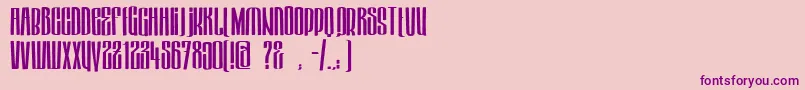 HektorBold Font – Purple Fonts on Pink Background