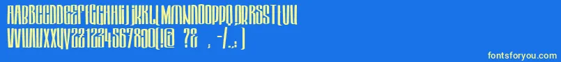 HektorBold Font – Yellow Fonts on Blue Background