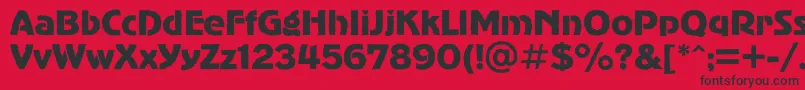 Advergothicroughc Font – Black Fonts on Red Background