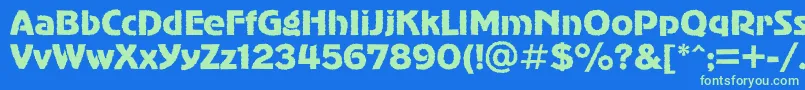 Подробнее о шрифте Advergothicroughc Шрифт Advergothicroughc – зелёные шрифты на синем фоне