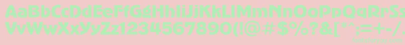 Advergothicroughc Font – Green Fonts on Pink Background