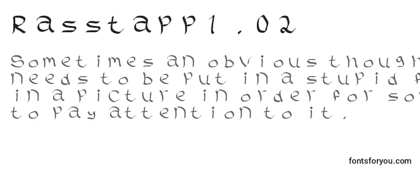 Обзор шрифта Rasstapp1.02