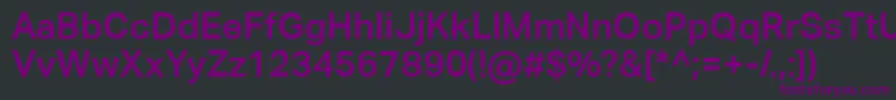 AktivgroteskcorpMedium Font – Purple Fonts on Black Background