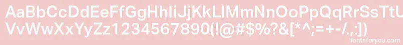 AktivgroteskcorpMedium Font – White Fonts on Pink Background