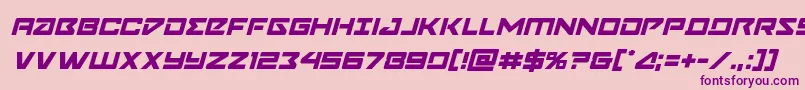 Navycadetital Font – Purple Fonts on Pink Background