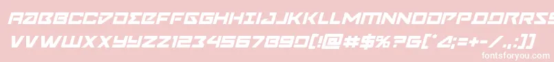 Navycadetital Font – White Fonts on Pink Background