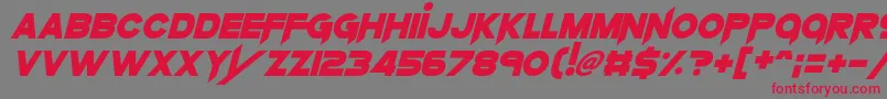 KnifePrincess Font – Red Fonts on Gray Background