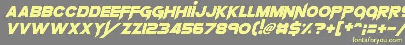 KnifePrincess Font – Yellow Fonts on Gray Background