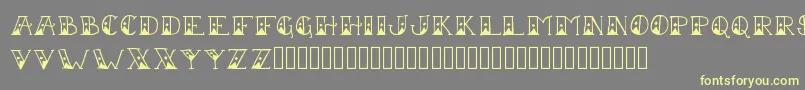 SailorScrawlFancy Font – Yellow Fonts on Gray Background