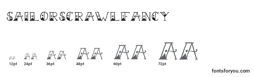 SailorScrawlFancy Font Sizes