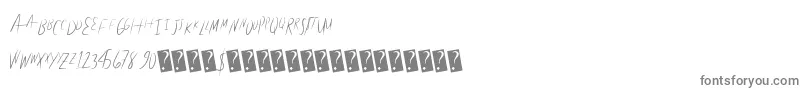 Litehand-Schriftart – Graue Schriften auf weißem Hintergrund