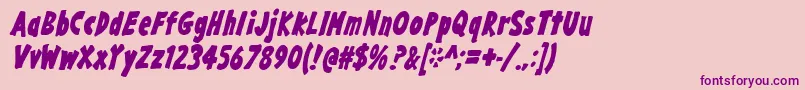 GargleCdBdIt Font – Purple Fonts on Pink Background