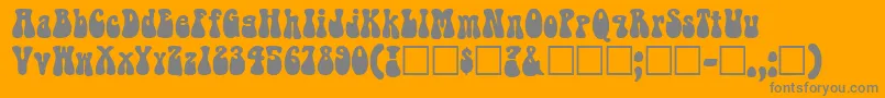 Weitere Informationen zur Belbott0-Schriftart Belbott0-Schriftart – Graue Schriften auf orangefarbenem Hintergrund